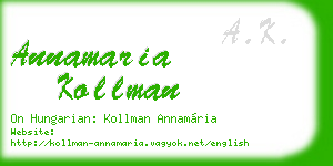 annamaria kollman business card
