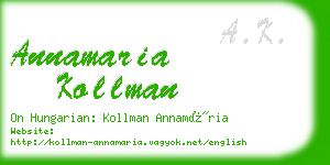 annamaria kollman business card